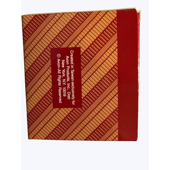 Christmas Train Ornament Car With Striped Ball Decoration Avon Gift Collection - Picture 11 of 11